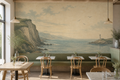 Blue Coastal Wallpaper Mural