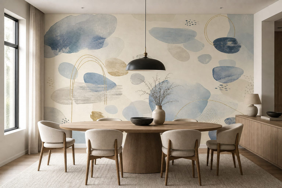 Blue Design Wallpaper Mural product view