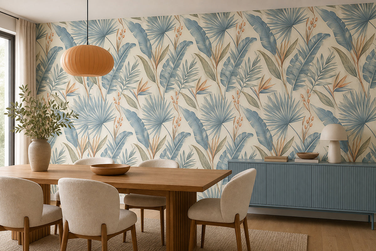 Blue Design Wallpaper Mural product view