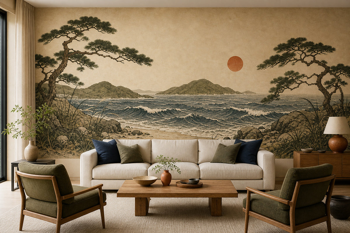 Blue Design Wallpaper Mural product view