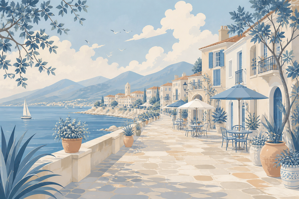 Blue Design Wallpaper Mural product view