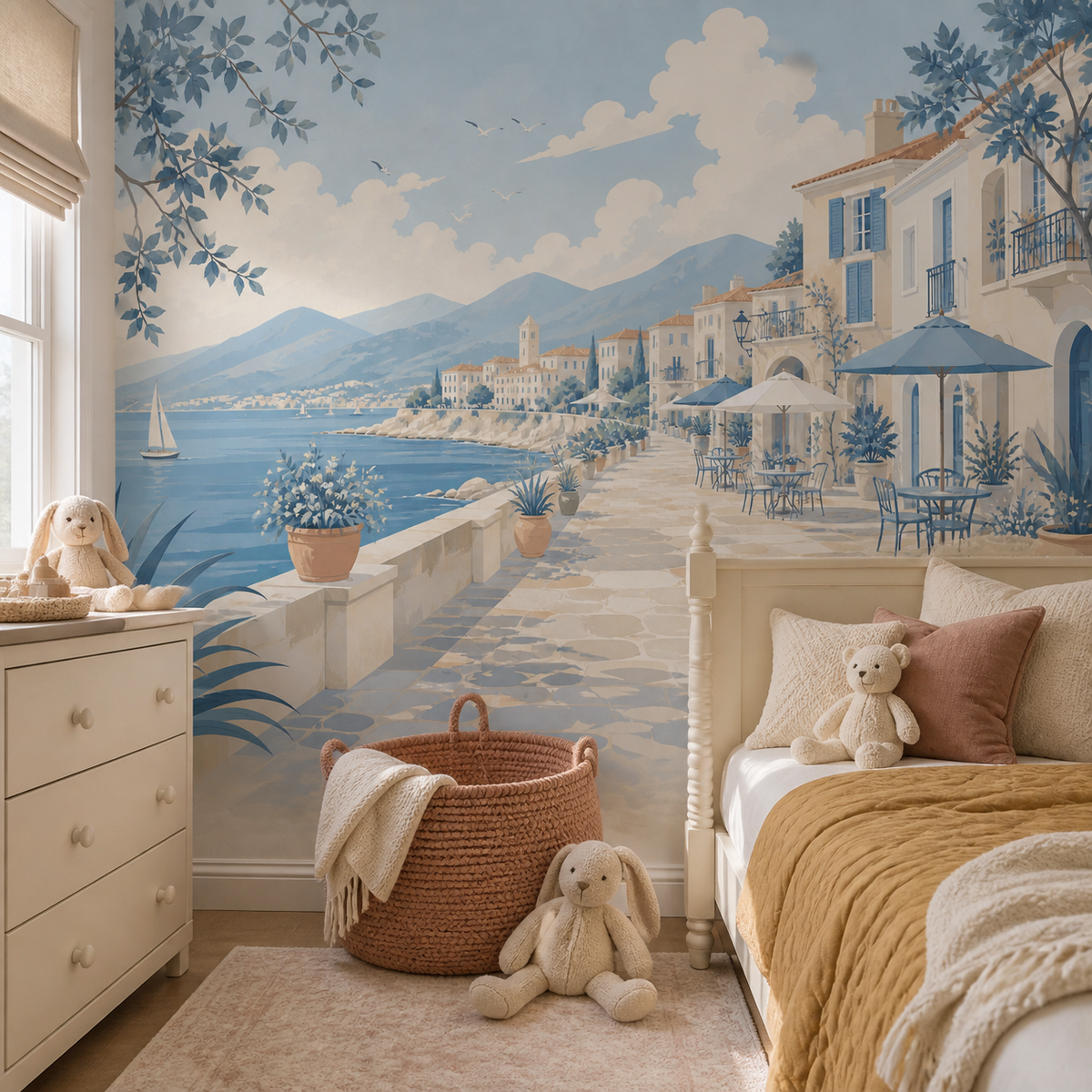 Blue Design Wallpaper Mural product view