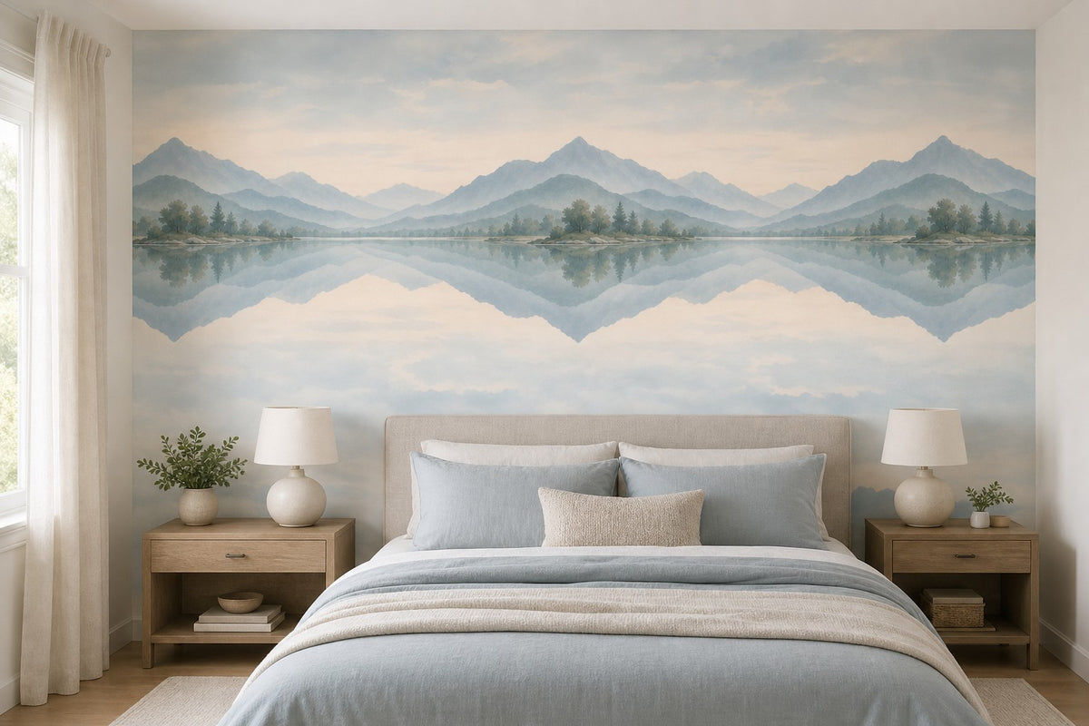Blue Lake Wallpaper Mural product view
