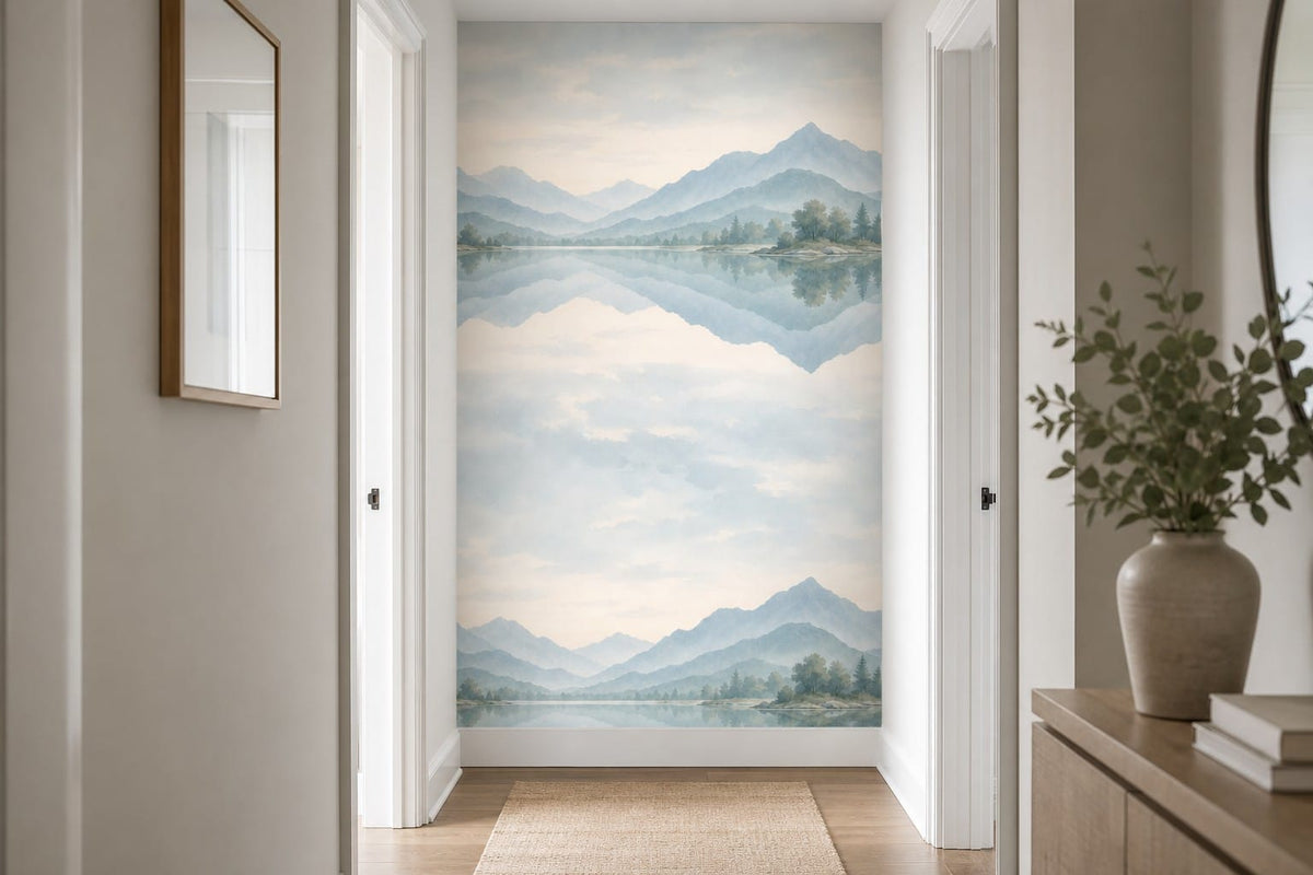 Blue Lake Wallpaper Mural product view