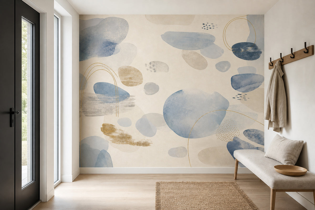 Blue Design Wallpaper Mural product view