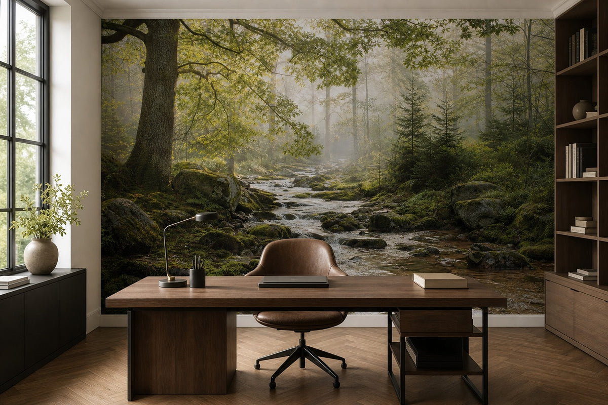 Blue Mist Wallpaper Mural product view