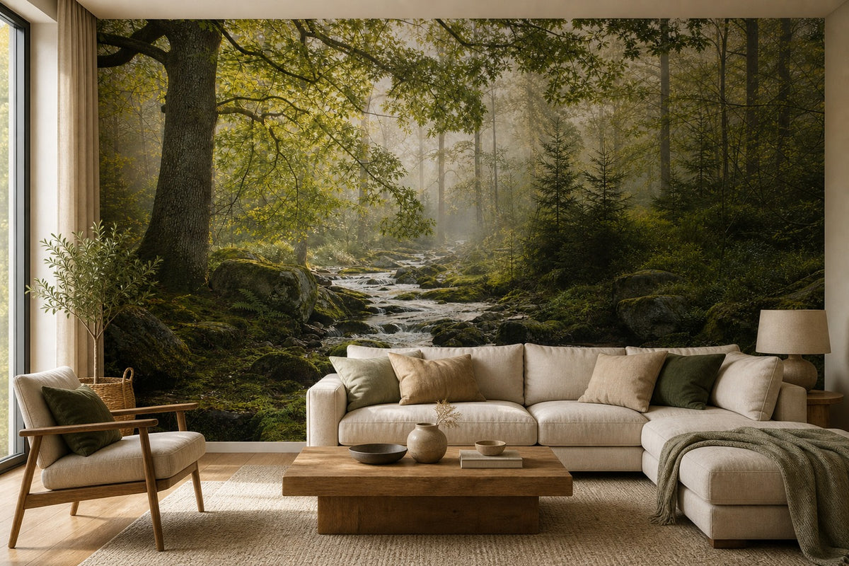 Blue Mist Wallpaper Mural product view