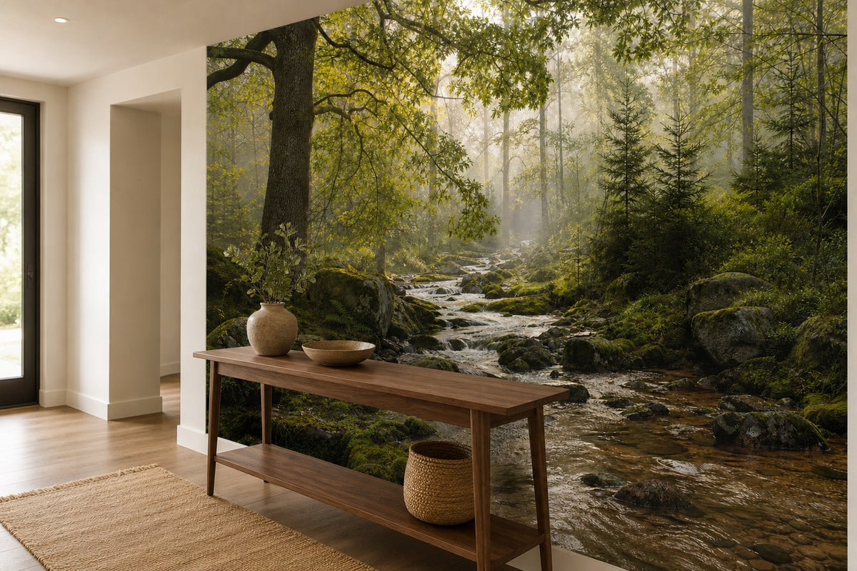 Blue Mist Wallpaper Mural product view
