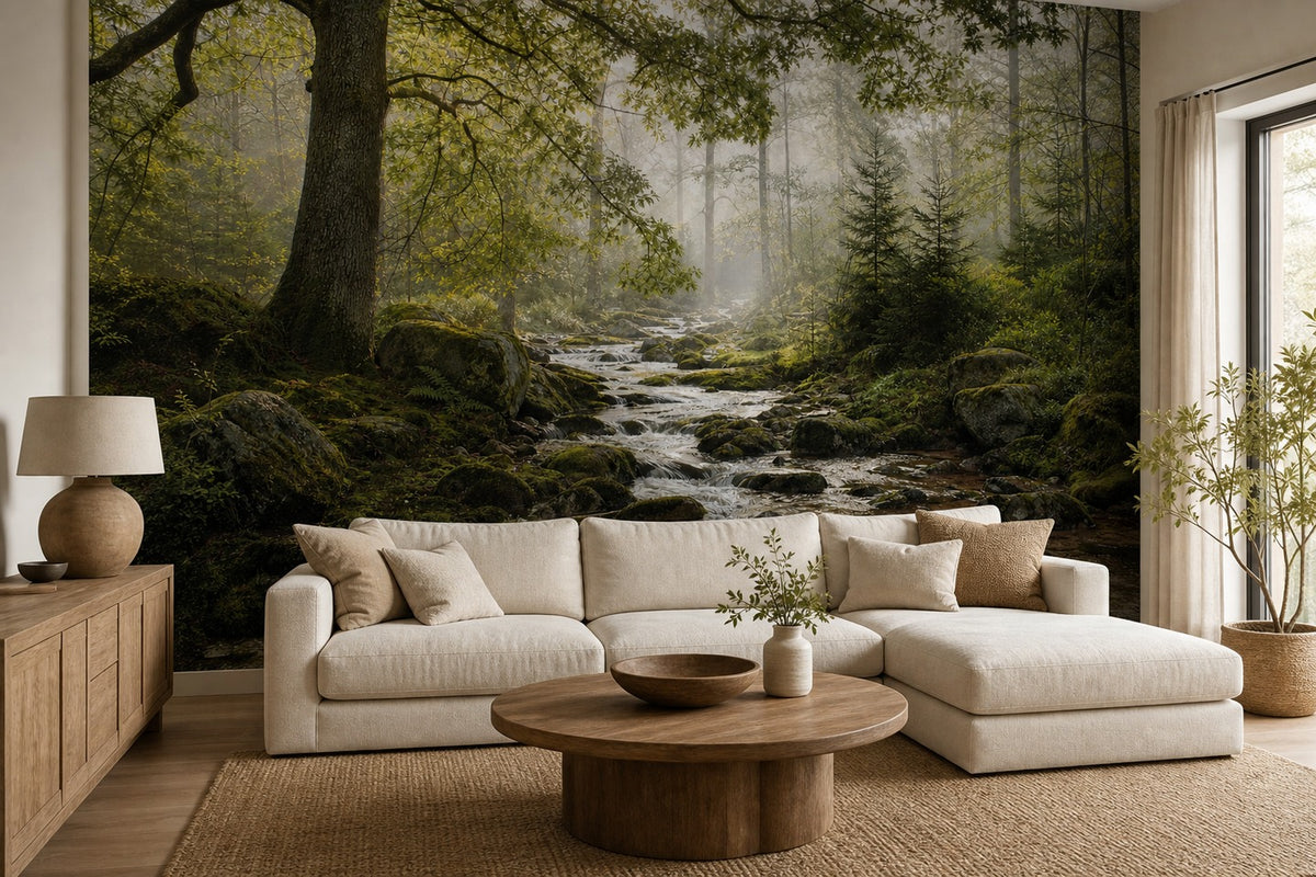 Blue Mist Wallpaper Mural product view