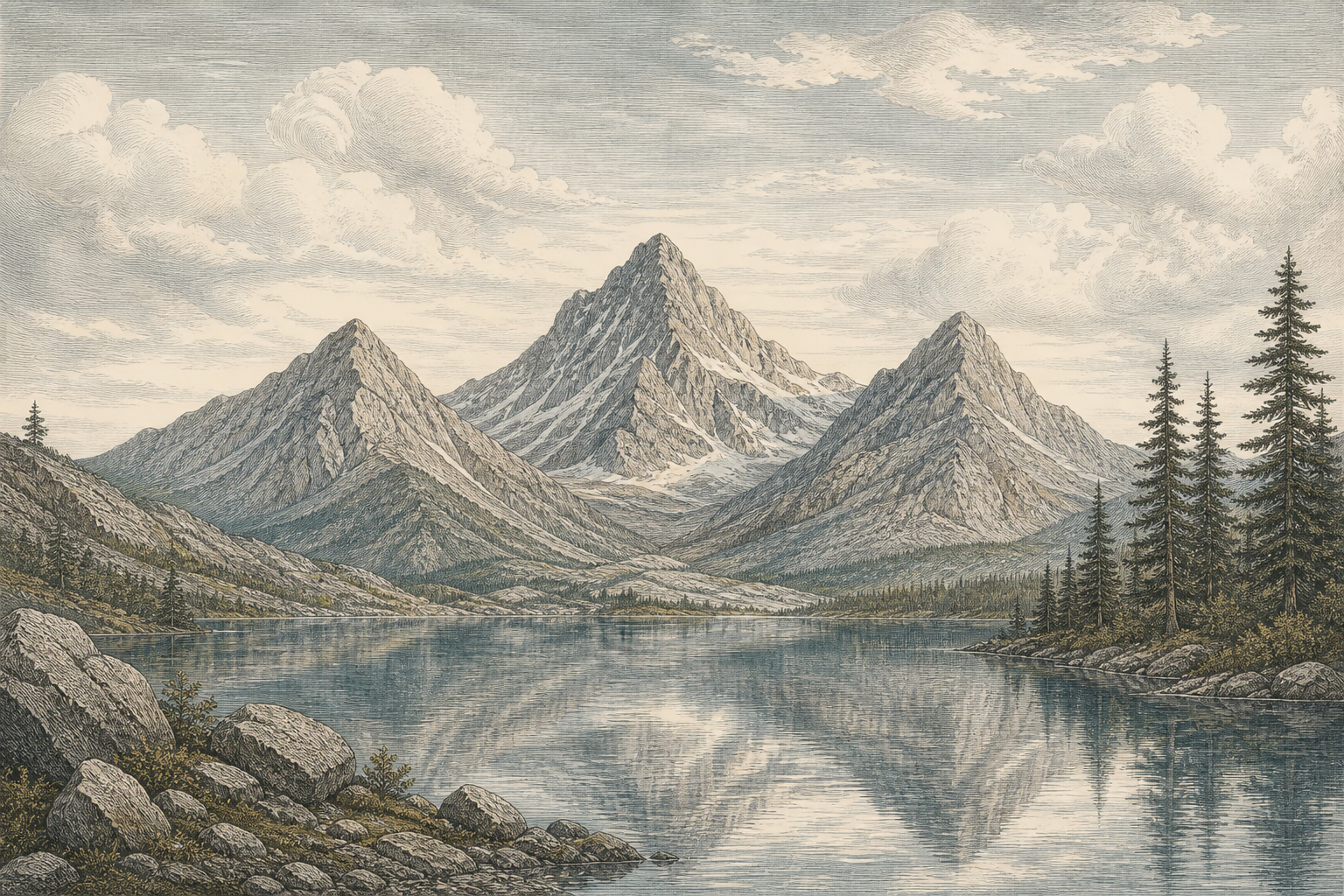 Blue Mountain Wallpaper Mural