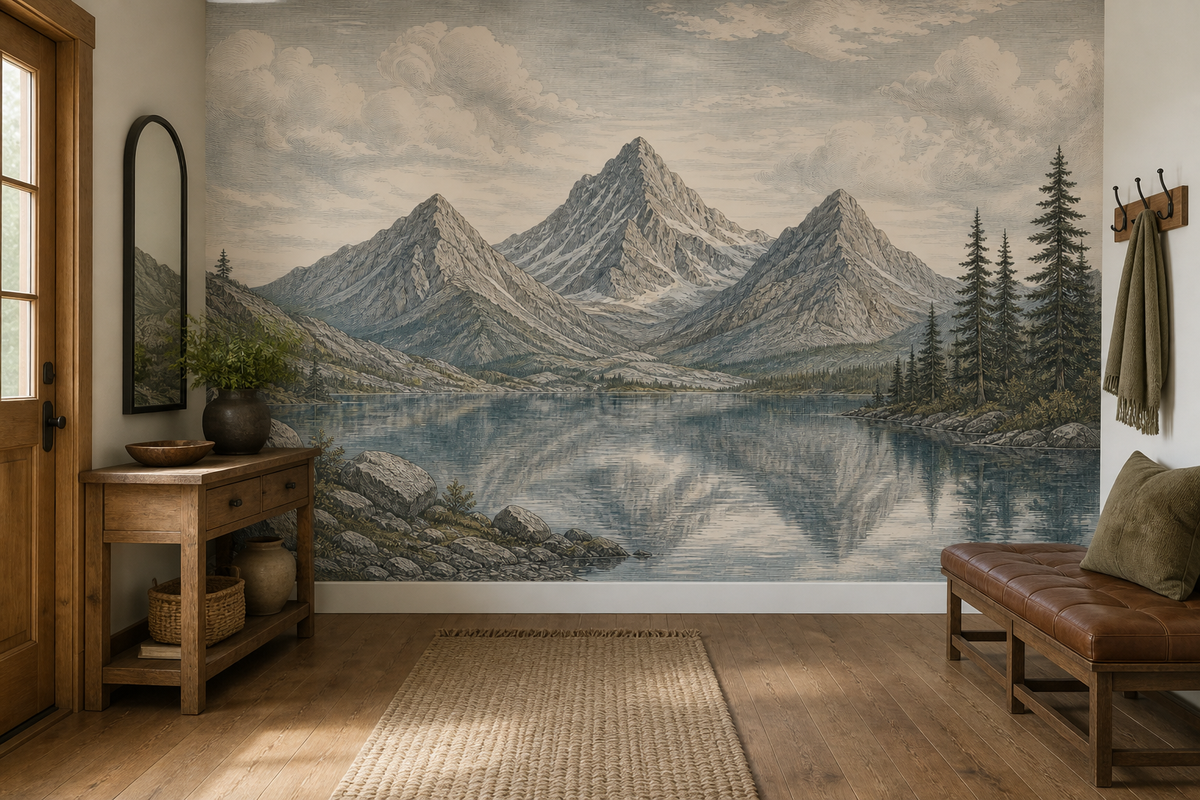 Blue Mountain Wallpaper Mural product view