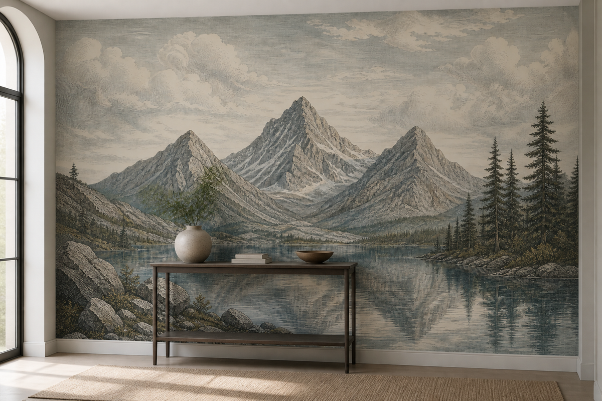 Blue Mountain Wallpaper Mural product view