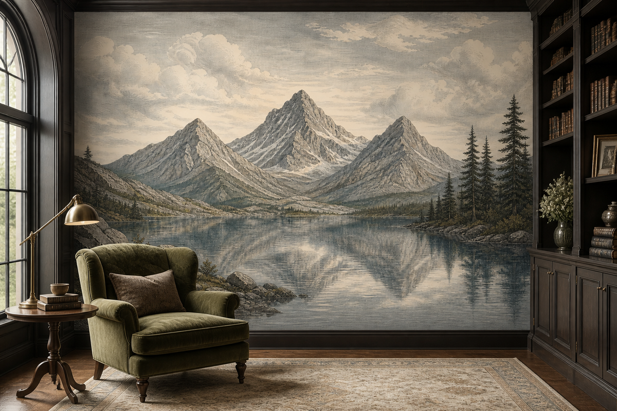 Blue Mountain Wallpaper Mural product view