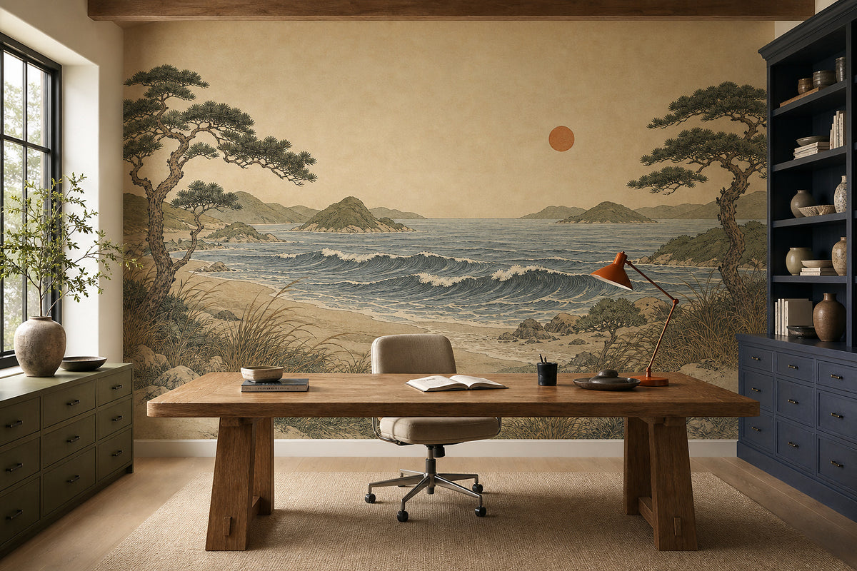 Blue Design Wallpaper Mural product view
