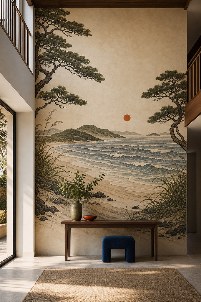 Blue Design Wallpaper Mural product view