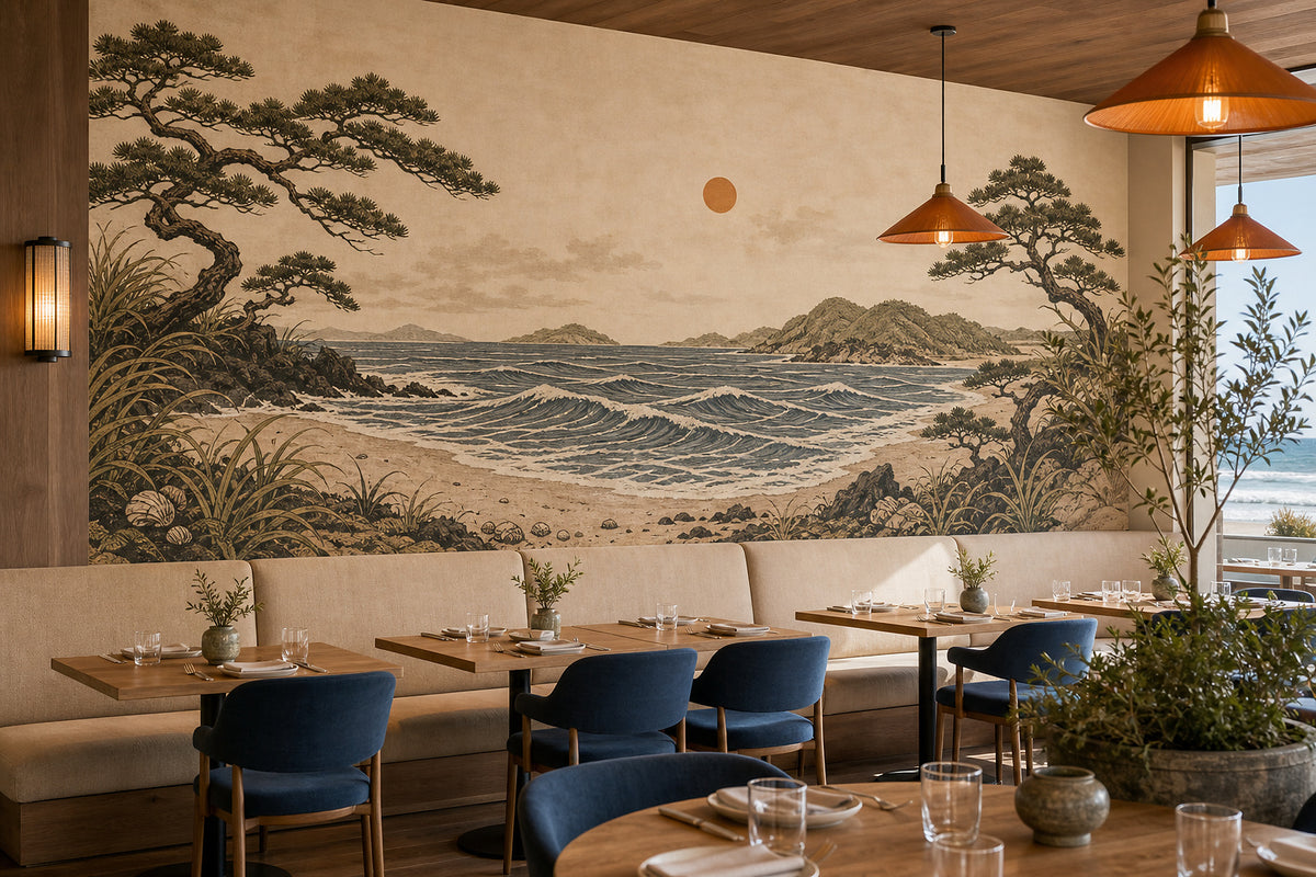 Blue Design Wallpaper Mural product view