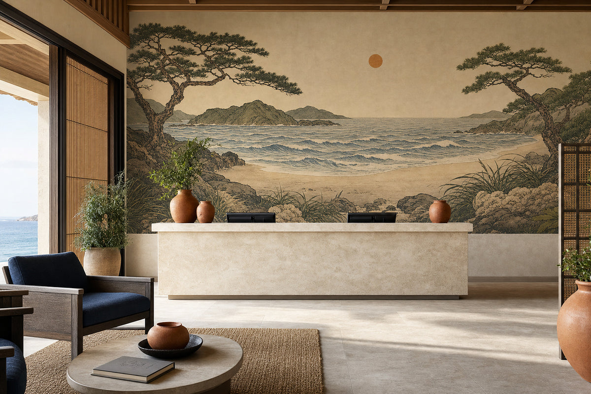 Blue Design Wallpaper Mural product view