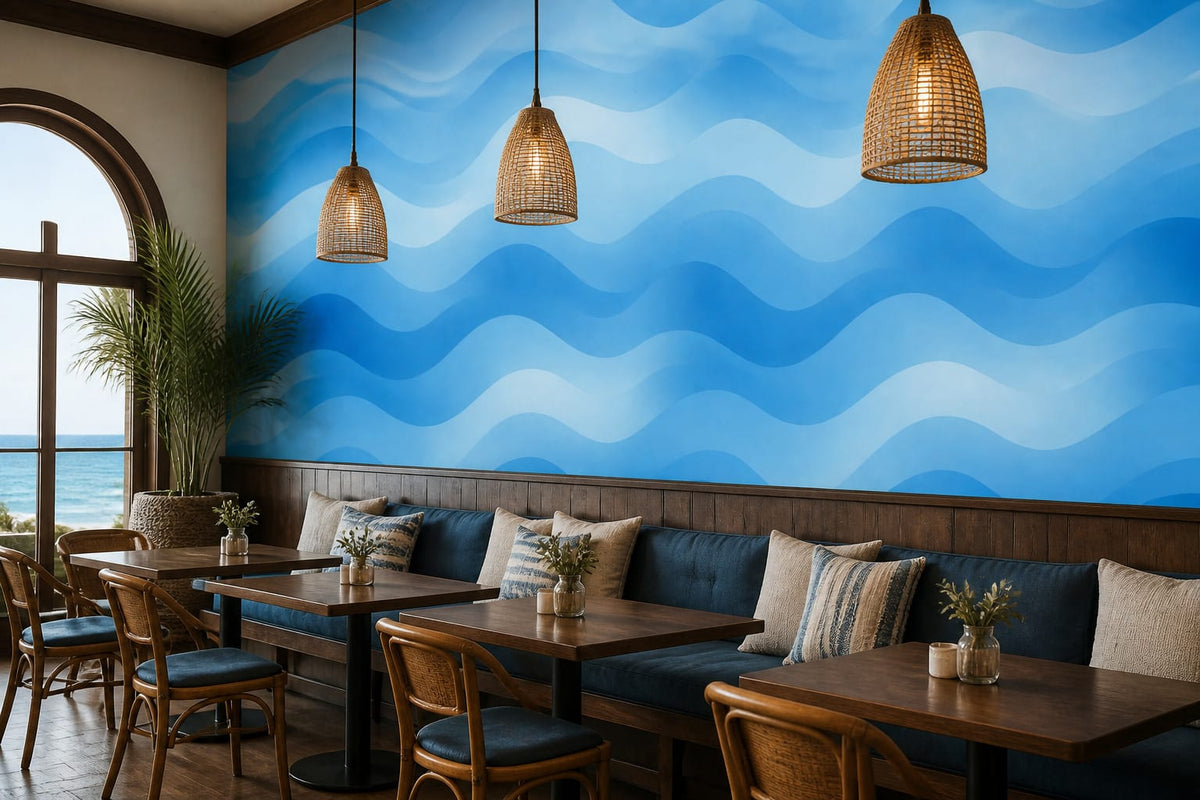 Blue Ocean Wallpaper Mural product view