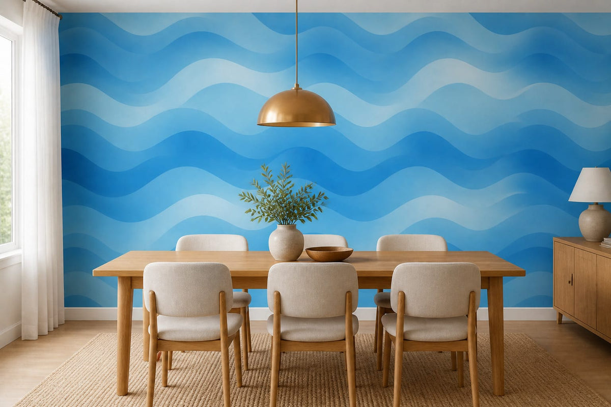 Blue Ocean Wallpaper Mural product view