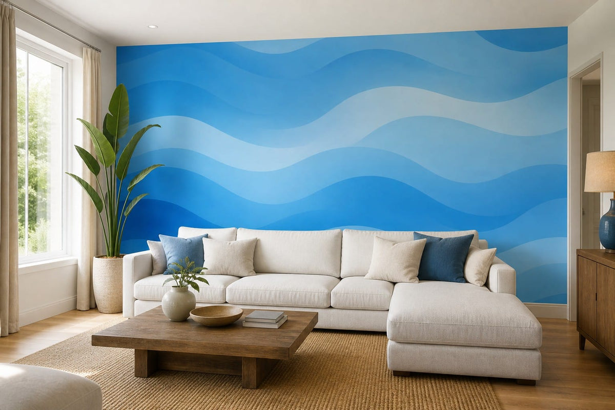 Blue Ocean Wallpaper Mural product view