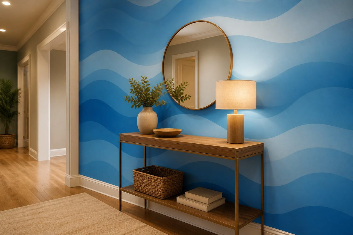 Blue Ocean Wallpaper Mural product view