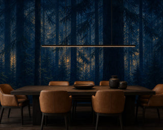 Blue Pine Wallpaper Mural