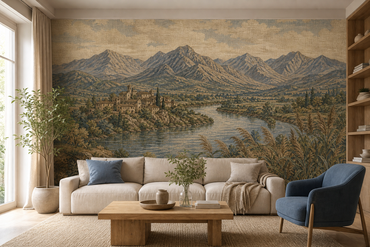 Blue River Wallpaper Mural product view