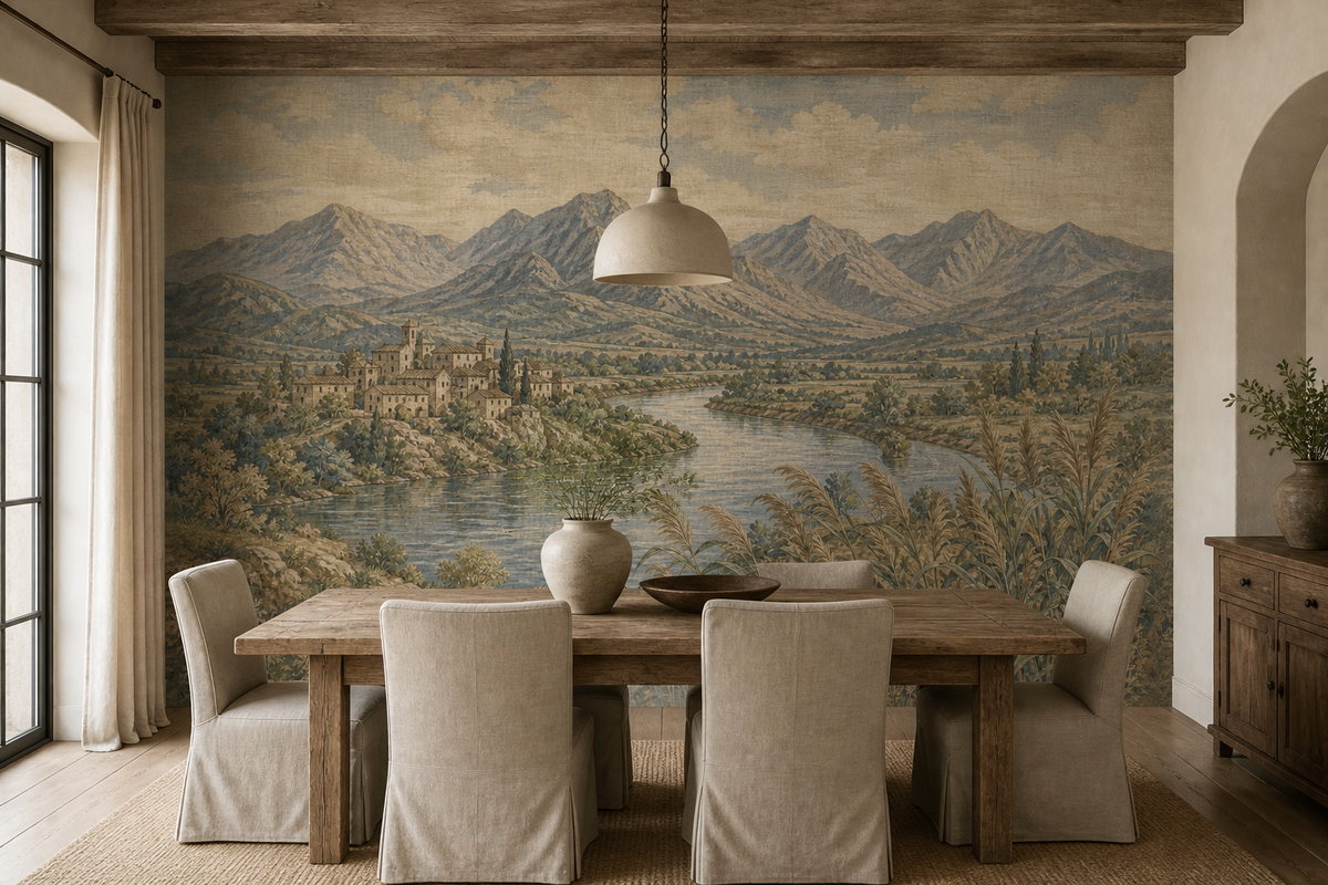 Blue River Wallpaper Mural product view