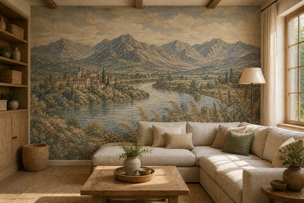 Blue River Wallpaper Mural product view