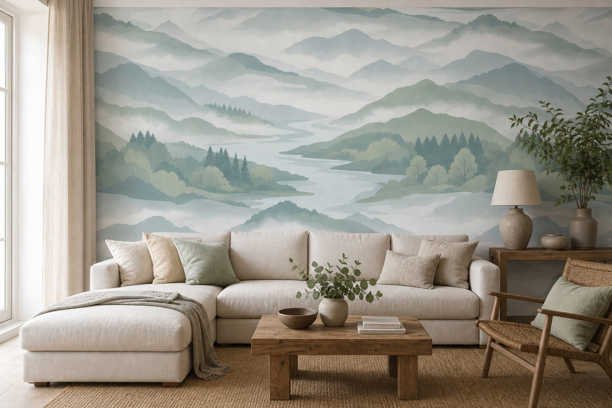 Blue River Wallpaper Mural product view