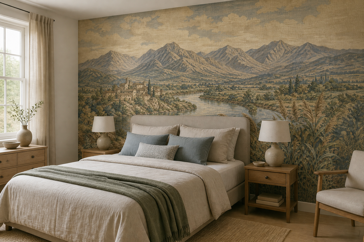 Blue River Wallpaper Mural product view