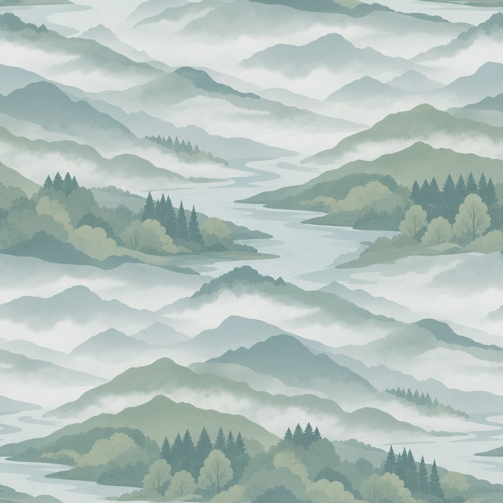 Blue River Wallpaper Mural product view