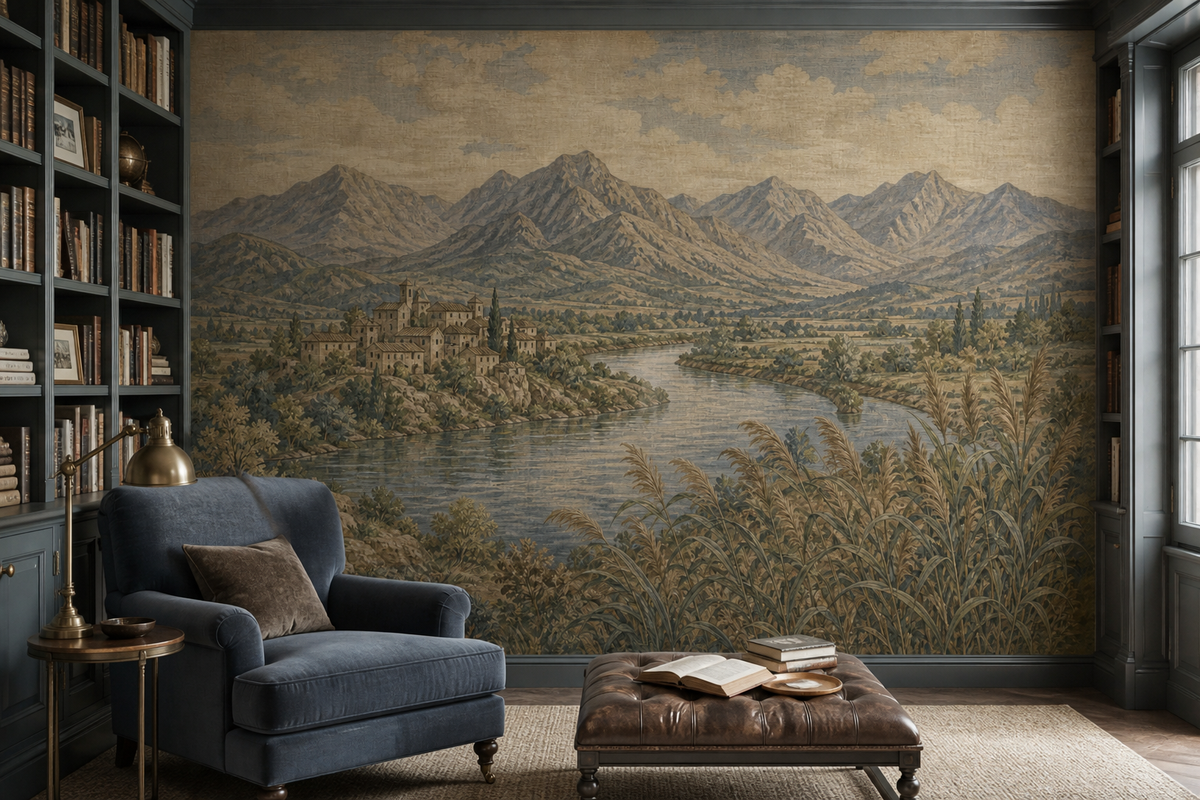 Blue River Wallpaper Mural product view