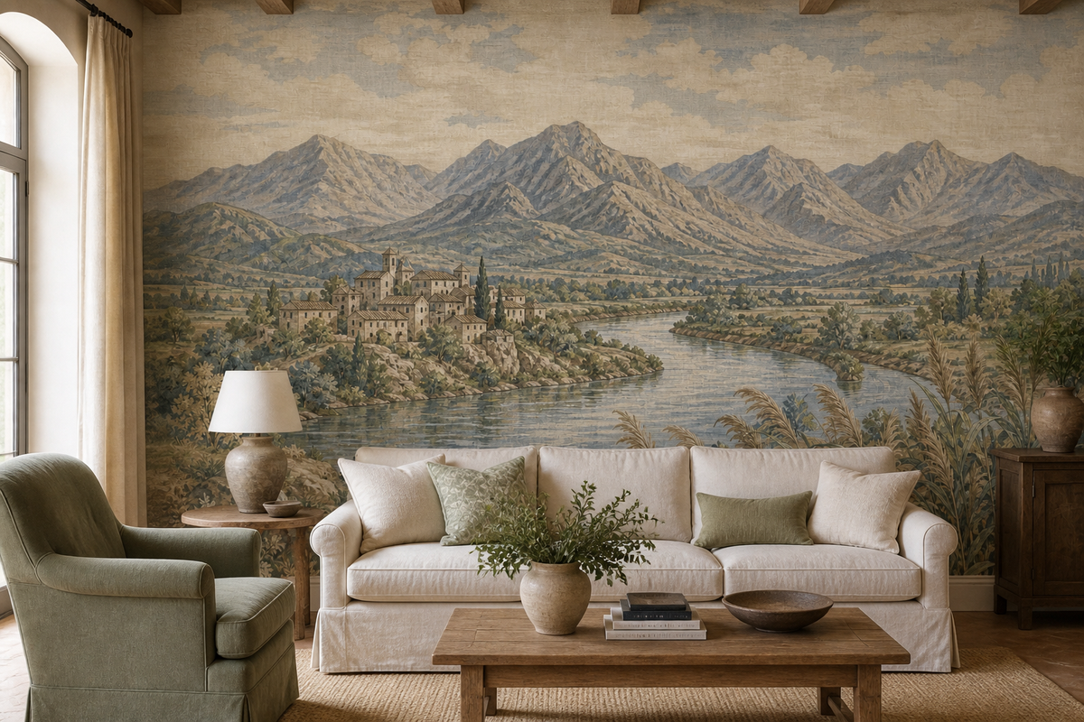 Blue River Wallpaper Mural product view