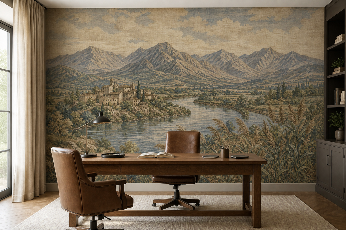 Blue River Wallpaper Mural product view