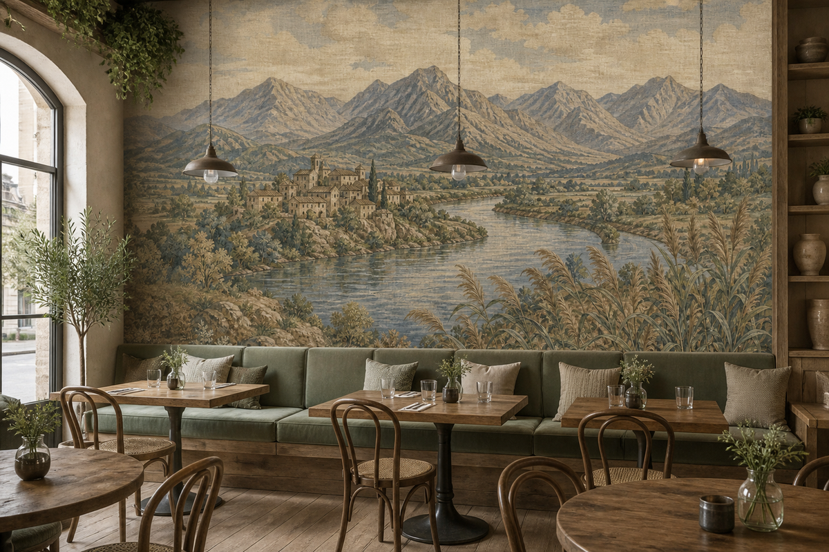 Blue River Wallpaper Mural product view