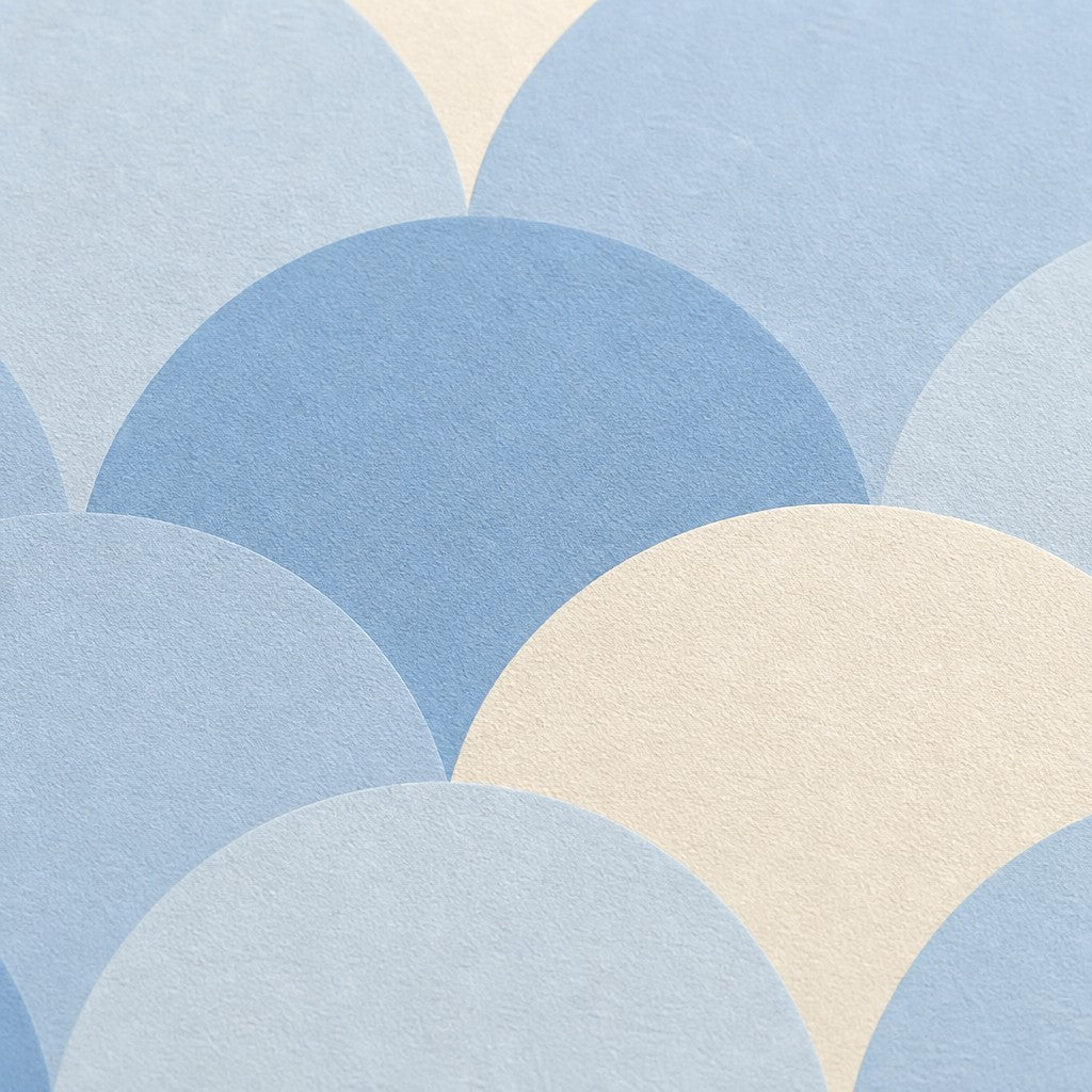 Blue Design Wallpaper Mural product view