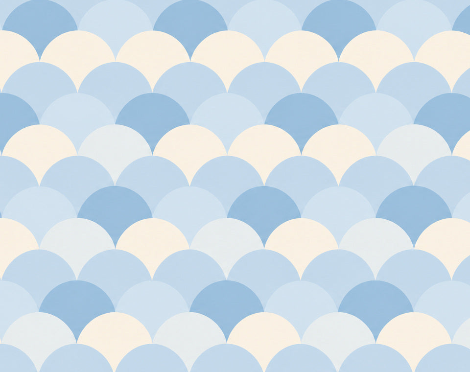 Blue Design Wallpaper Mural product view