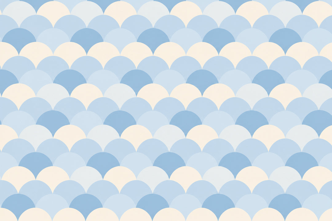 Blue Design Wallpaper Mural product view