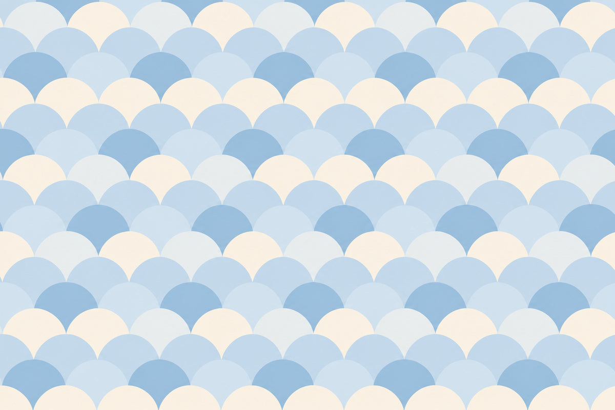 Blue Design Wallpaper Mural product view