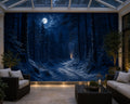 Blue Snow Wallpaper Mural