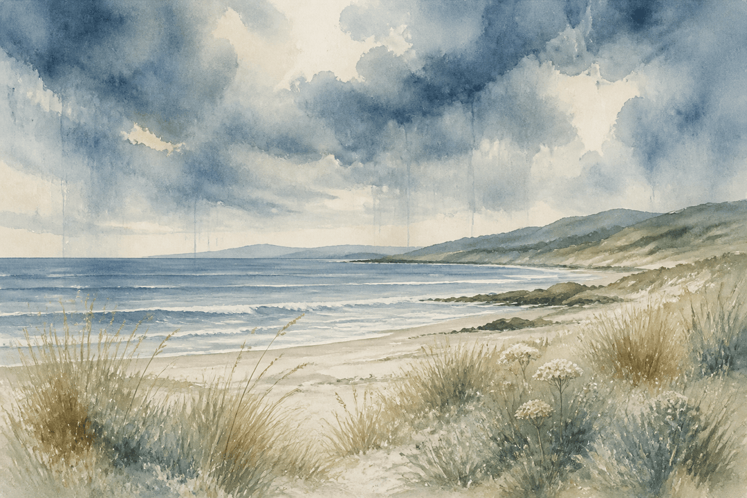 Blue Stormy Wallpaper Mural product view