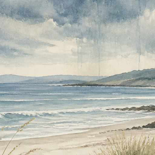 Blue Stormy Wallpaper Mural product view