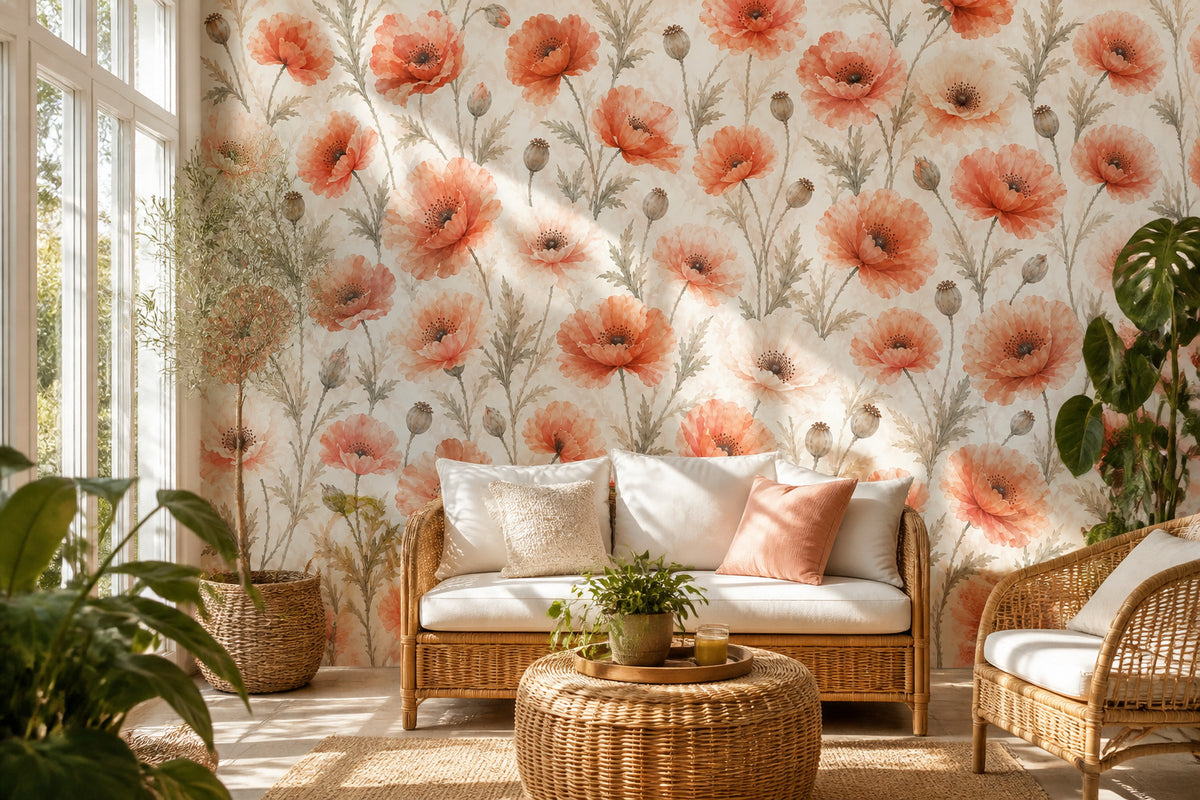 Blue Design Wallpaper Mural product view