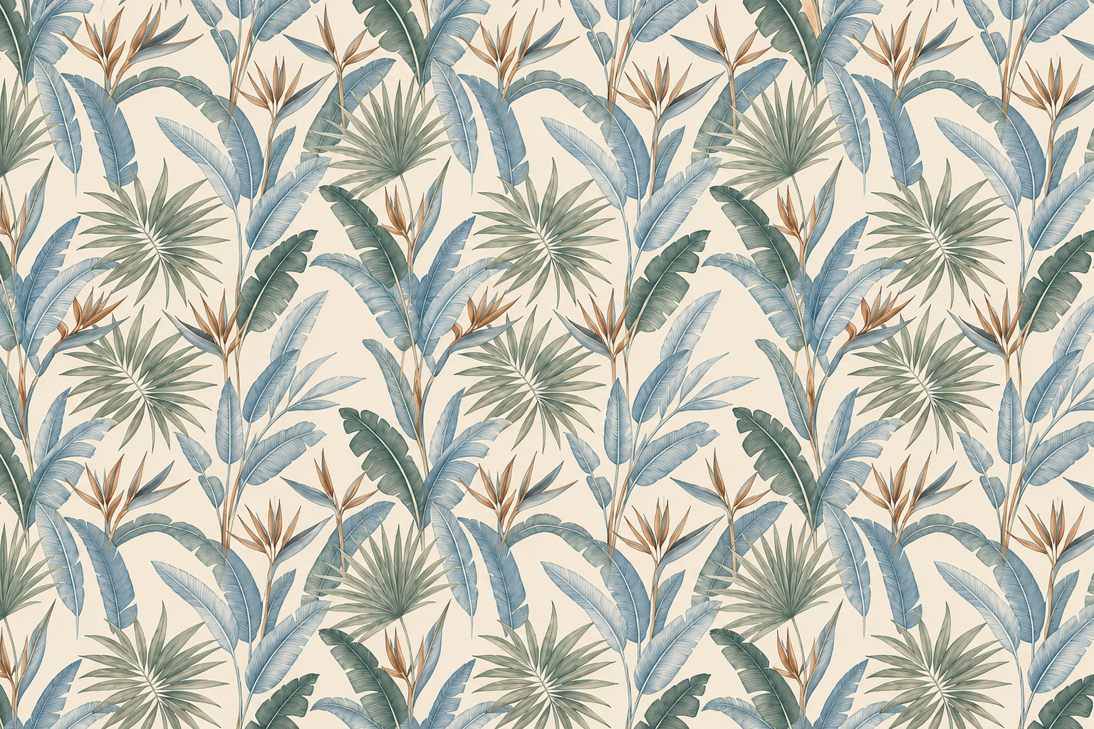 Blue Design Wallpaper Mural