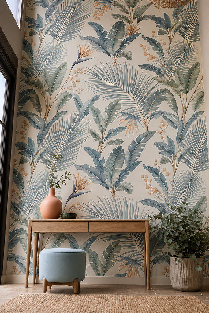 Blue Design Wallpaper Mural product view