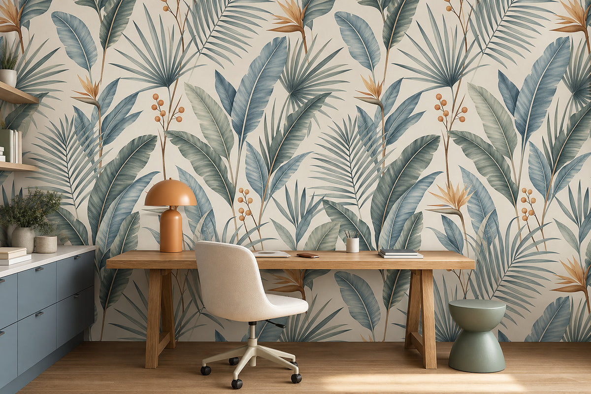 Blue Design Wallpaper Mural product view