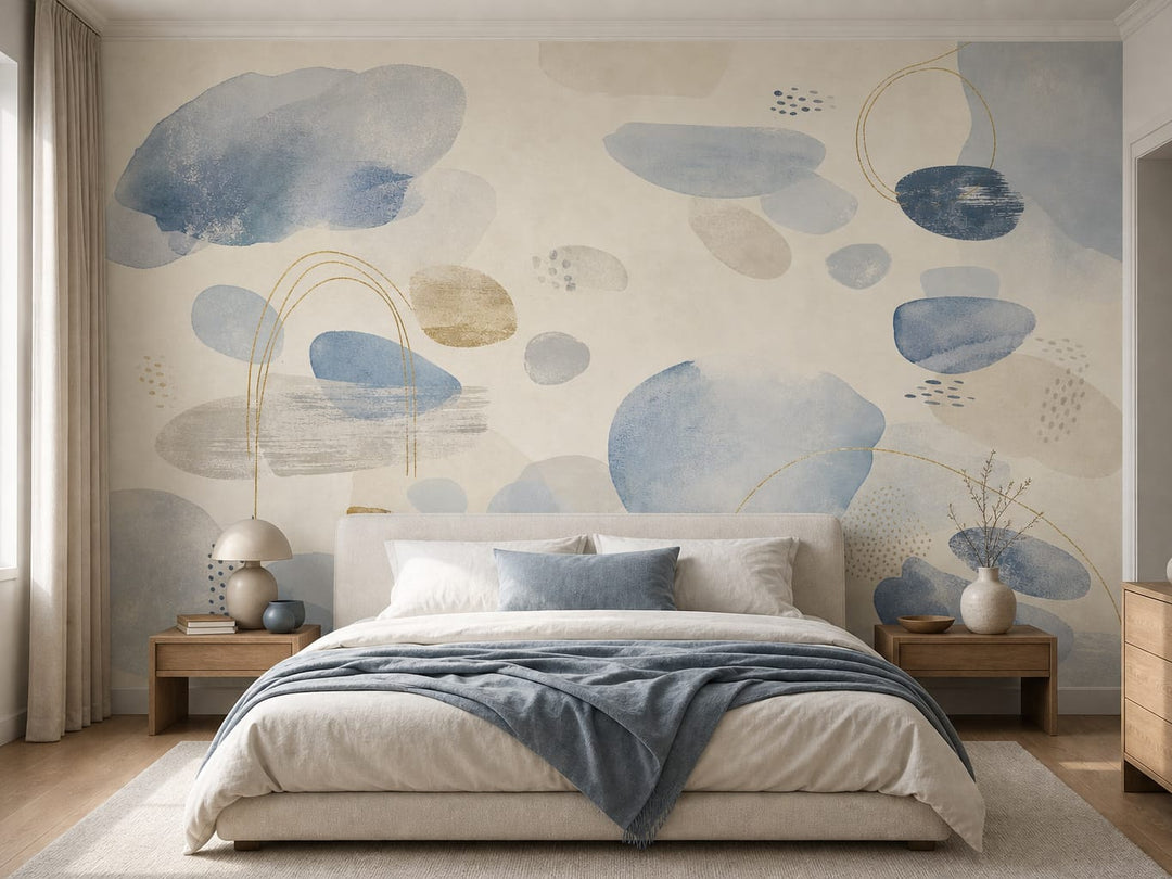 Blue Design Wallpaper Mural product view