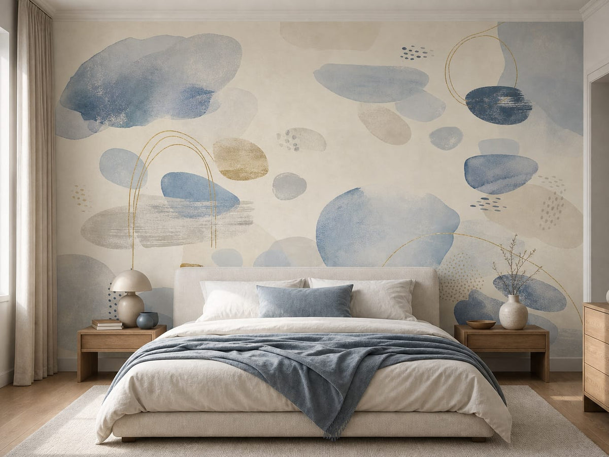 Blue Design Wallpaper Mural product view