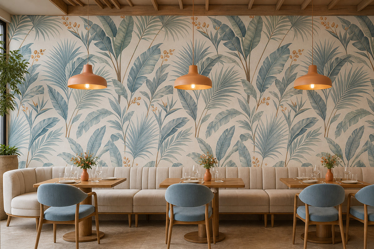 Blue Design Wallpaper Mural product view